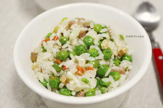 豌豆咸肉糯米饭的做法
