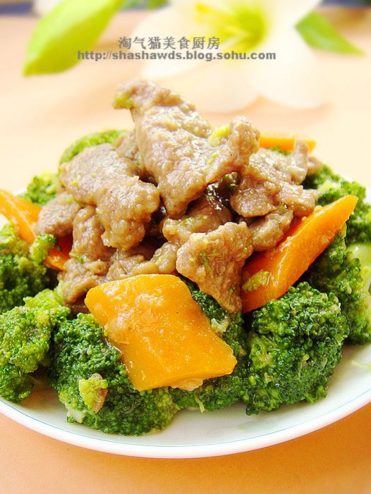 西兰花炒牛肉的做法