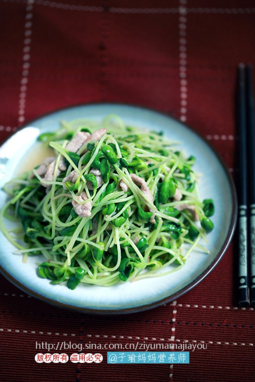 黑豆芽炒肉丝的做法