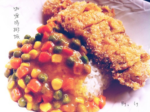 咖喱鸡排饭的做法