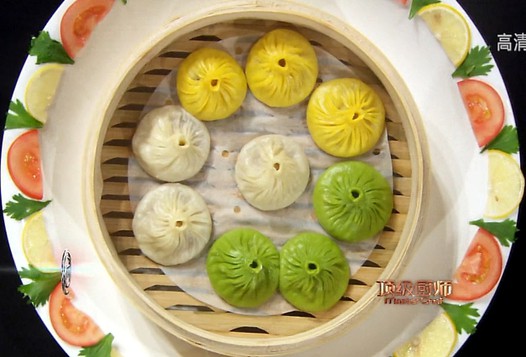三色小笼包的做法