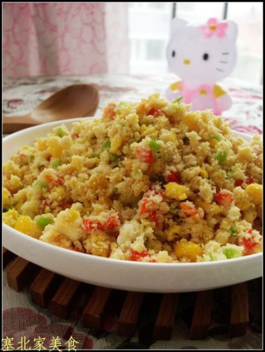 彩椒炒豆渣的做法