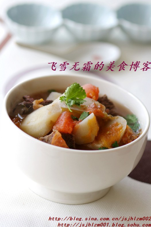 西红柿牛肉汤的做法
