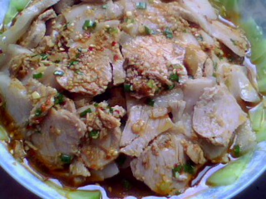 蒜泥白肉的做法