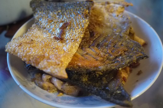香煎三文鱼皮的做法