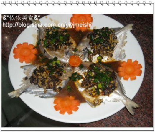 豉汁蒸平鱼的做法