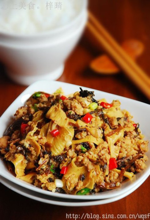 梅干菜炒豆皮的做法