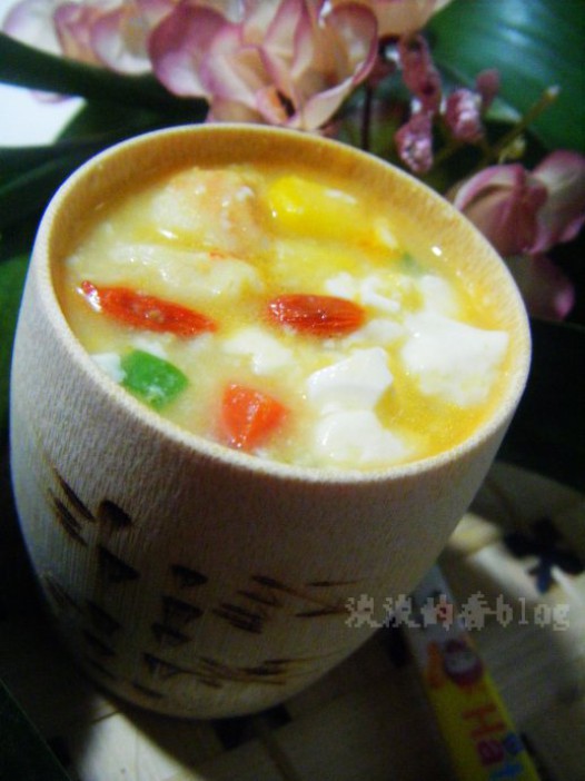 咸蛋豆花羹的做法