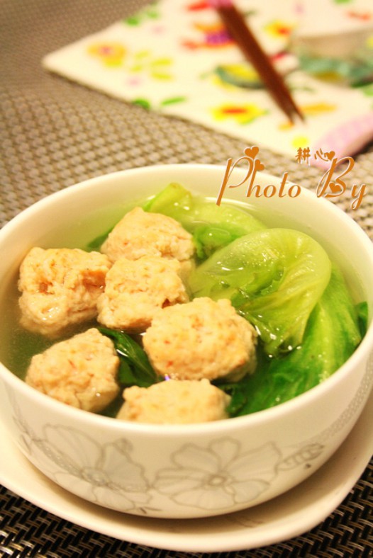 肉丸生菜汤的做法