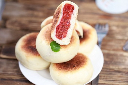 牛奶山楂面饼的做法