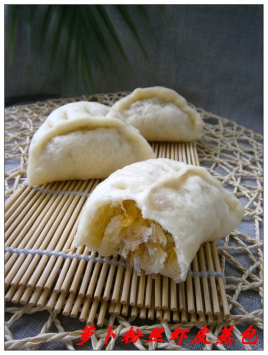萝卜粉丝虾皮蒸包的做法