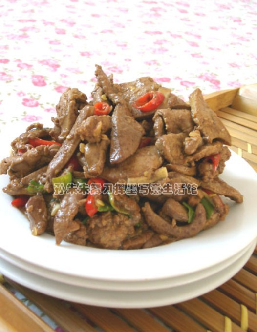 生炒鸡肝的做法