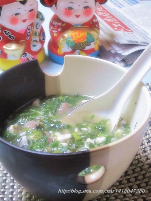 荠菜豆腐羹的做法
