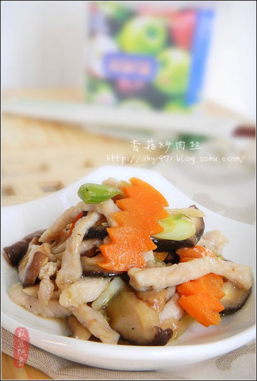 香菇炒肉丝的做法