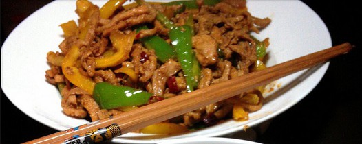 彩椒肉丝的做法