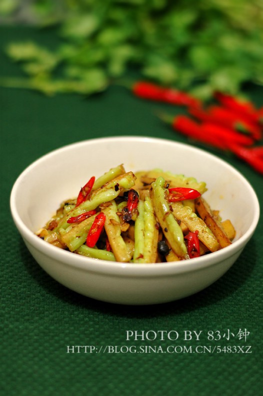 豆豉炒苦瓜的做法