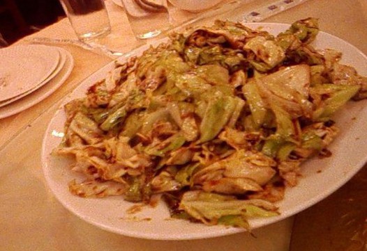 酱爆圆白菜的做法