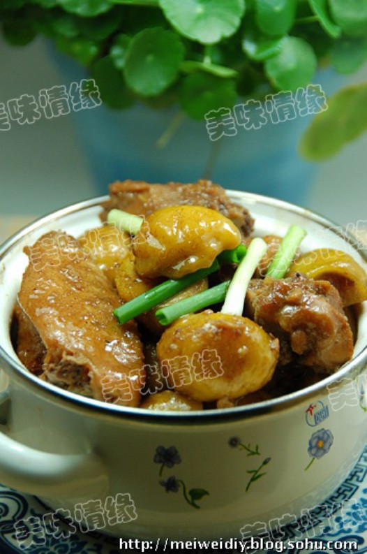 栗子炆鸡的做法