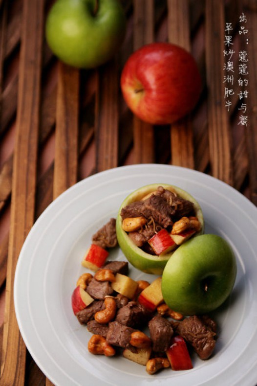 苹果炒澳洲和牛的做法