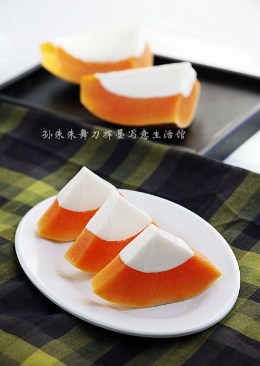 木瓜椰奶冻的做法
