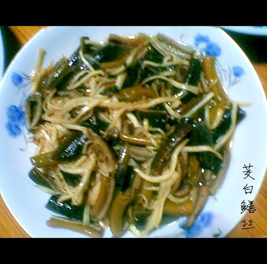 鳝丝茭白的做法