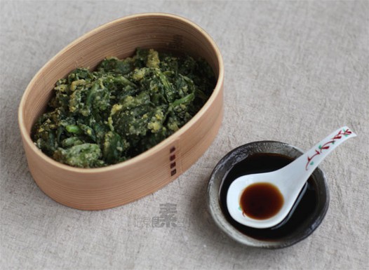 农家蒸茼蒿的做法