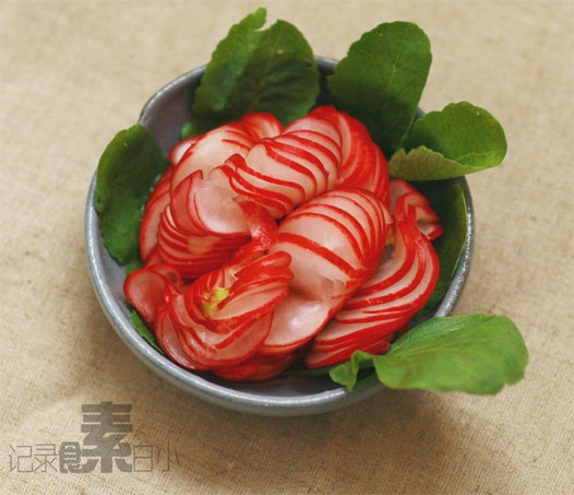 糖醋蓑衣樱桃萝卜的做法