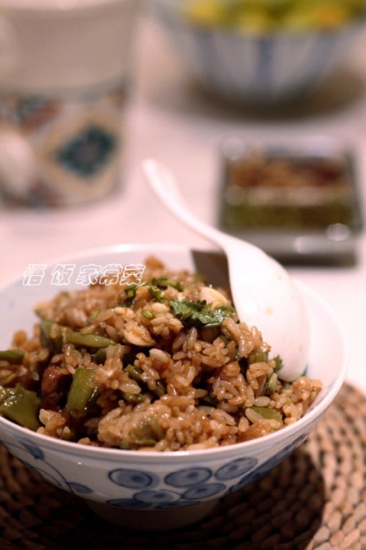 豆角焖饭的做法
