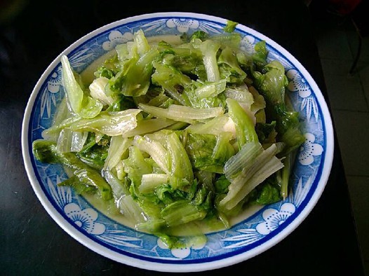清炒生菜的做法