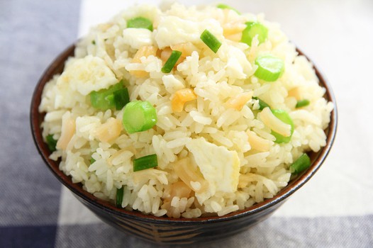 瑶柱蛋白炒饭的做法