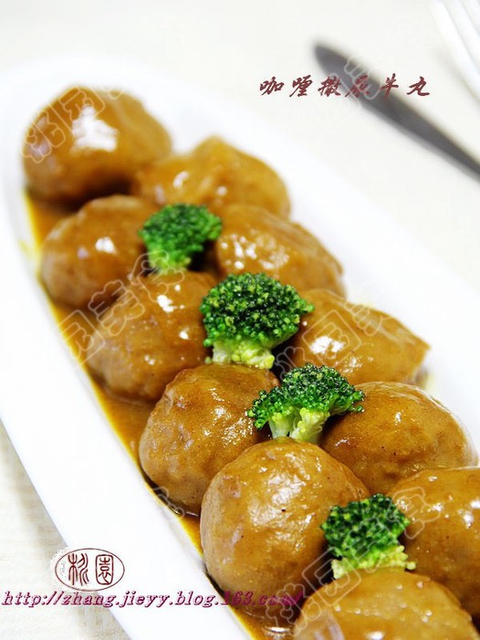 咖喱撒尿牛丸的做法