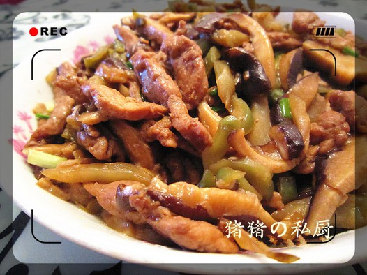 香菇榨菜肉丝的做法