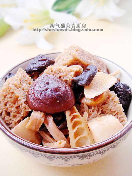 四喜烤麸的做法