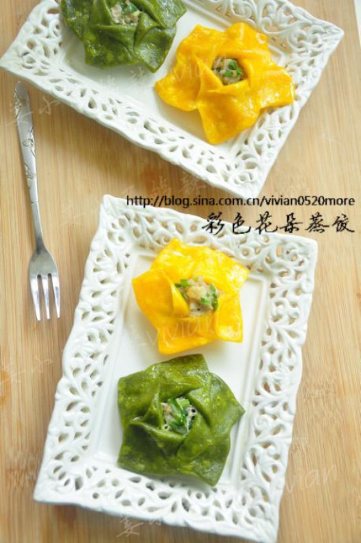 彩色蒸饺的做法