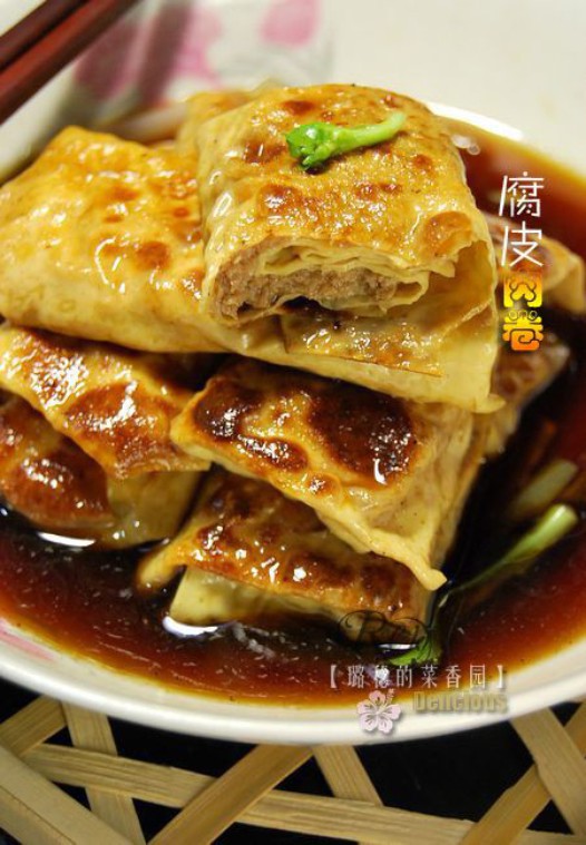 油豆皮卷肉的做法