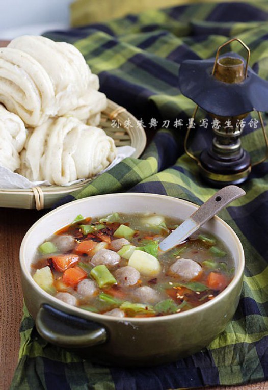 肉丸胡辣汤的做法