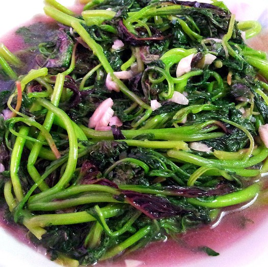蒜茸炒红苋菜的做法