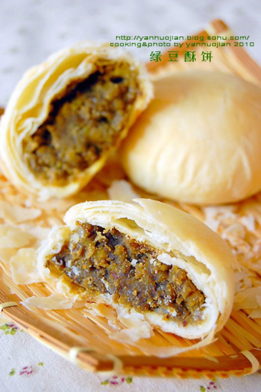 绿豆酥饼的做法