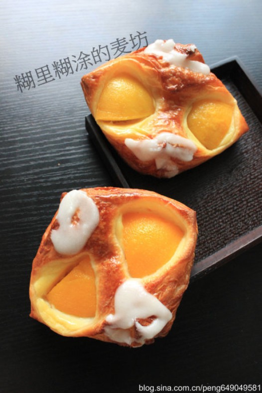 黄桃丹麦面包的做法