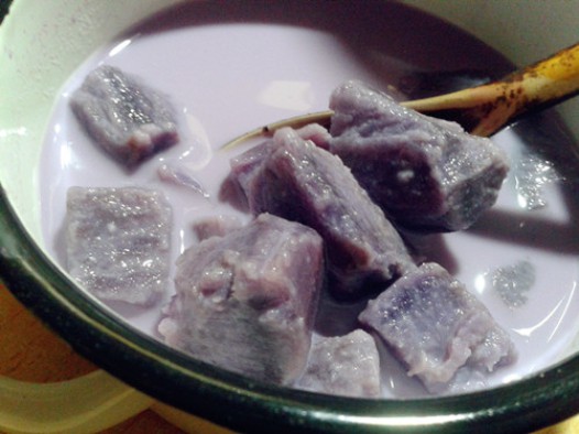 紫薯牛奶的做法