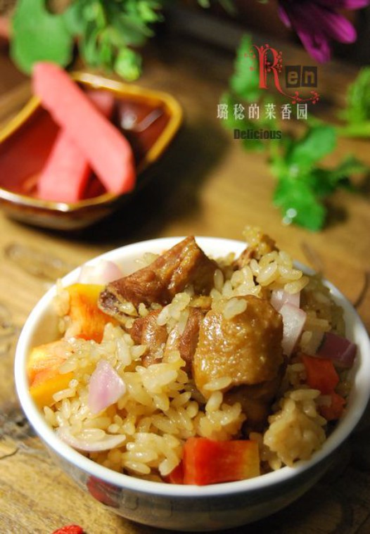 鸭肉抓饭的做法