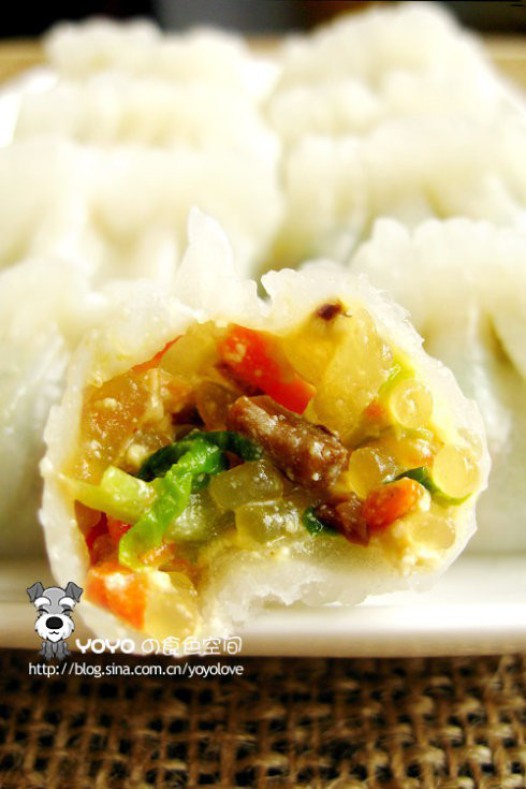 水晶素菜饺的做法