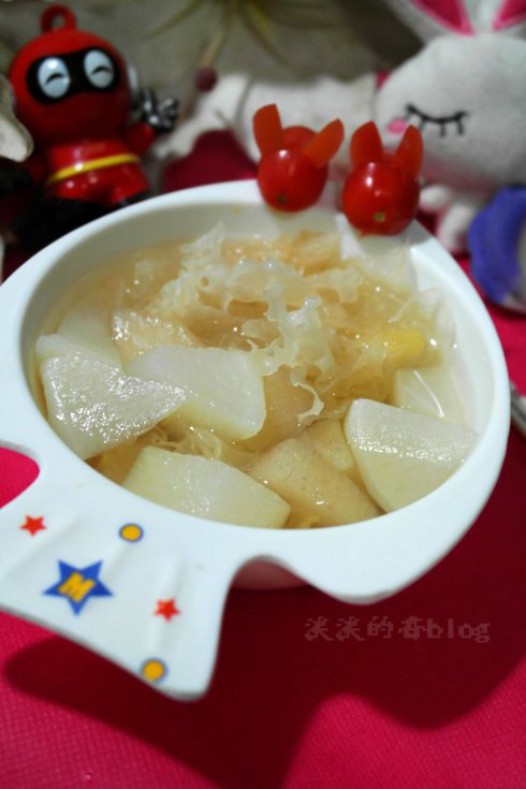 雪梨银耳白萝卜糖水的做法