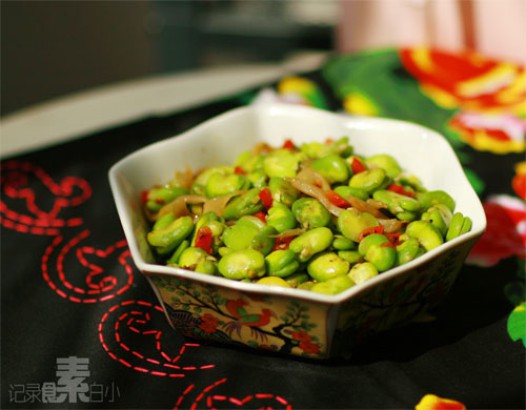 榨菜蚕豆的做法