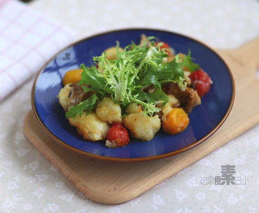 番茄土豆烤蘑菇的做法