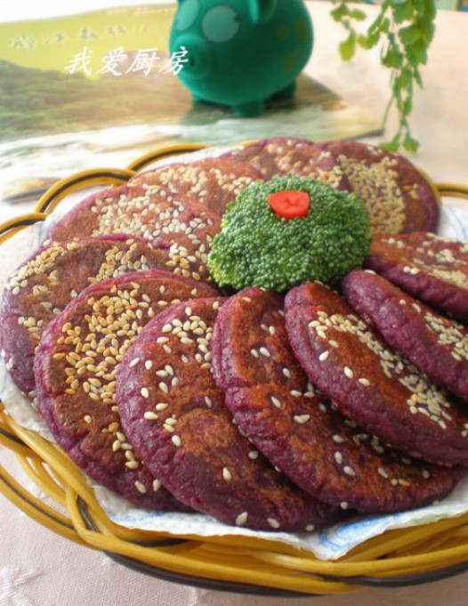 香煎紫薯饼的做法