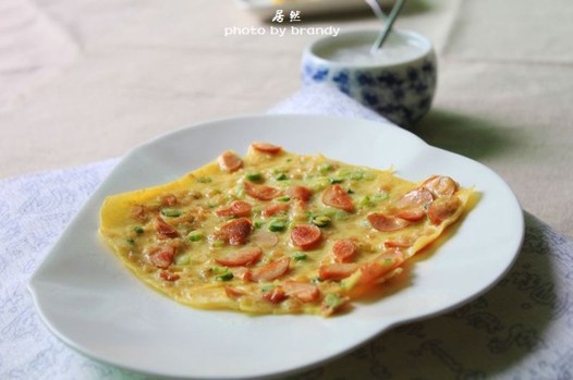 芦笋火腿燕麦饼的做法