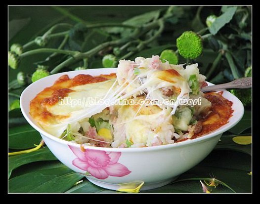 什锦土豆泥焗饭的做法