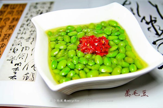 蒸毛豆的做法