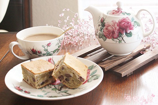 大理石红豆抹茶蛋糕的做法